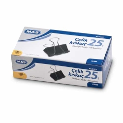 Mas 925 Omega Çelik Kıskaç 25mm (12 li Paket) - 1