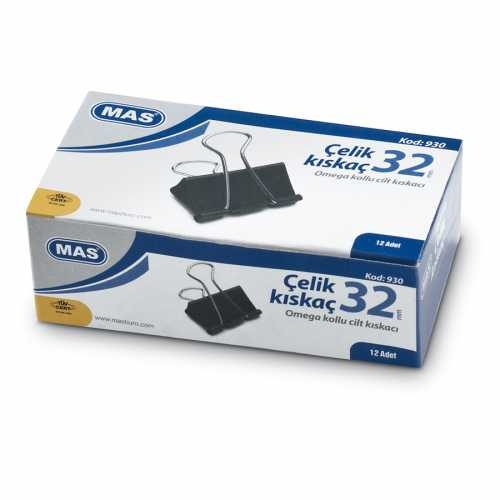 Mas 930 Omega Çelik Kıskaç 32mm (12 li Paket) - 1