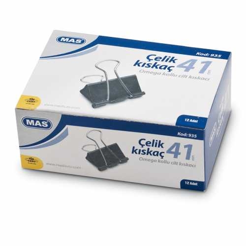 Mas 935 Omega Çelik Kıskaç 41mm (12 li Paket) - 1