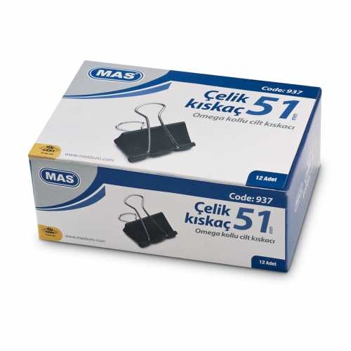Mas 937 Omega Çelik Kıskaç 51mm (12 li Paket) - 1