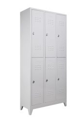 Metal Altı Yarım Boy Kapılı Gri Renk Soyunma Dolabı - 2