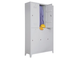 Metal Altı Yarım Boy Kapılı Gri Renk Soyunma Dolabı - 1