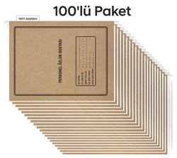 Metal Askılı Personel Özlük Dosyası 4 Yapraklı (100 lü Paket 4 Sayfa) - Thumbnail