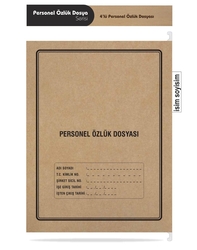 Metal Askılı Personel Özlük Dosyası 4 Yapraklı 10'LU Paket - Thumbnail