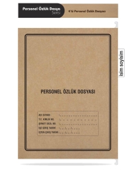 Metal Askılı Personel Özlük Dosyası 4 Yapraklı 25 li Paket - 3