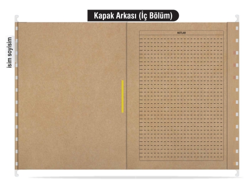 Metal Askılı Personel Özlük Dosyası 4 Yapraklı 50 li Paket - 5