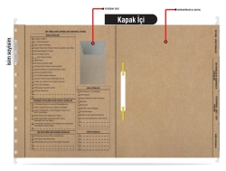 Metal Askılı Personel Özlük Dosyası 4 Yapraklı 50 li Paket - 4