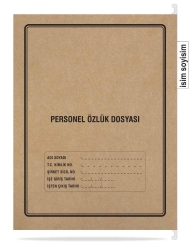 Metal Askılı Personel Özlük Dosyası 4 Yapraklı 50 li Paket - 2