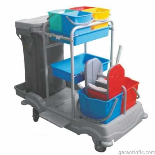 Metal Gövdeli Temizlik Kat Arabası - 1