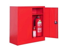 Metal Kırmızı Yangın Tüp Dolabı  (100cm) - 1