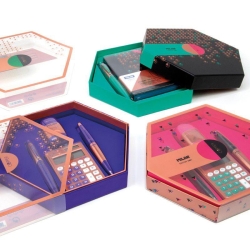 Milan Hediyelik Hesap Makinesi Tükenmez ve Kurşun Kalem Kalemtraş Set Mor - 5