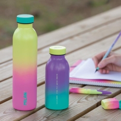 Milan Matara Paslanmaz Çelik İzotermal Şişe 591 ML 1918 Serisi Sarı Pembe - 5