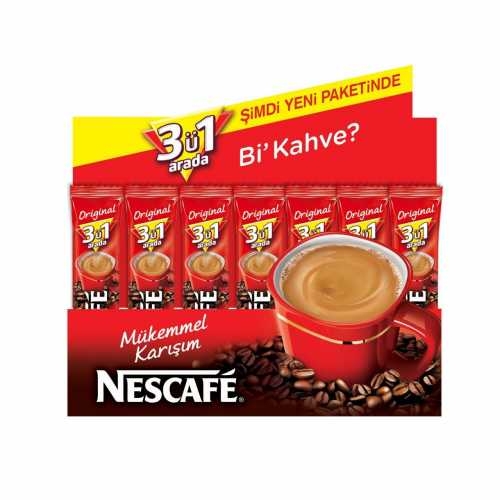 Nescafe 3 ü 1 Arada Özel Karışım Kahve (72 li Kutu) - 1