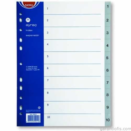 NOKİ 1-10 Rakamlı PP Seperatör (Ayraç) - 1