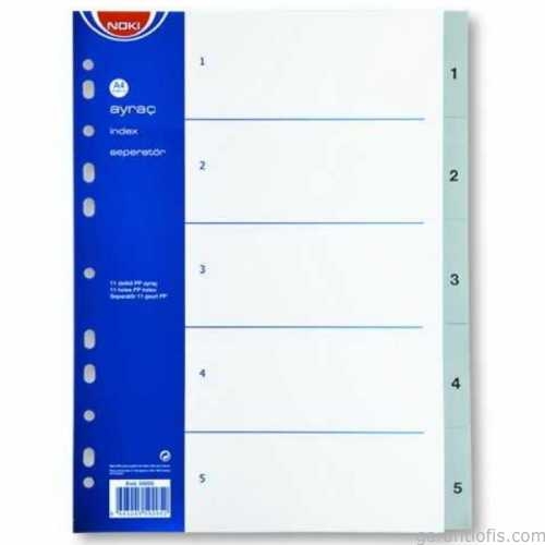 NOKİ 1-5 Rakamlı PP Seperatör (Ayraç) - 1