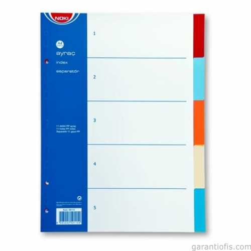 NOKİ 5 Renkli PP Seperatör (Ayraç) - 1