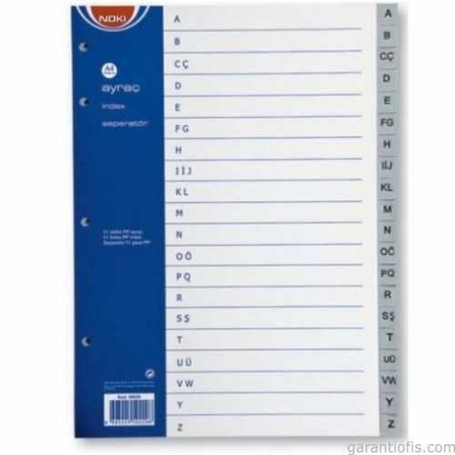 NOKİ A-Z Harfli PP Seperatör (Ayraç) - 1