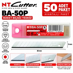 NT Cutter BA-50P 9mm Maket Bıçağı Yedeği