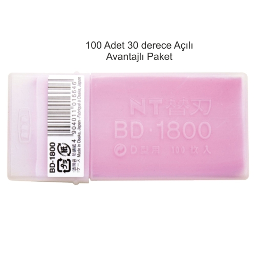 NT Cutter BD-1800 9mm Metal 30 Derece Maket Bıçağı Yedeği - 5