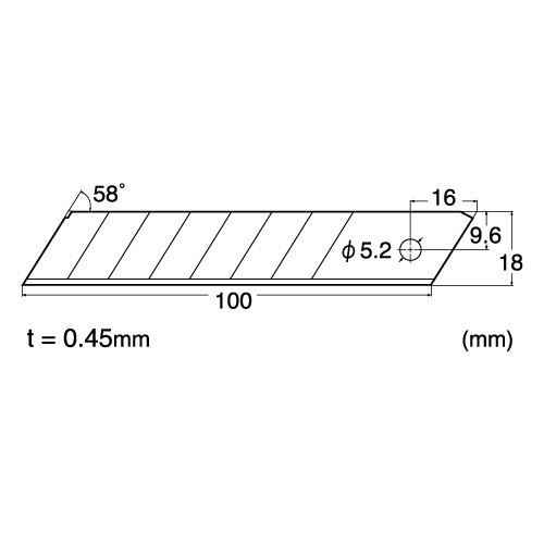 NT Cutter BL-1P-10 18mm Geniş Maket Bıçağı Yedeği 10 lu 1 Tüp - 4