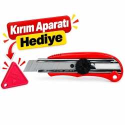 NT Cutter L-450P 18mm Maket Bıçağı Kırım Aparatı Hediye