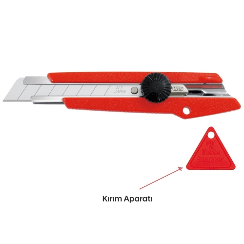 NT Cutter L-500 18mm Maket Bıçağı 2 Bıçak ve Kırım Aparatı Hediye - 3