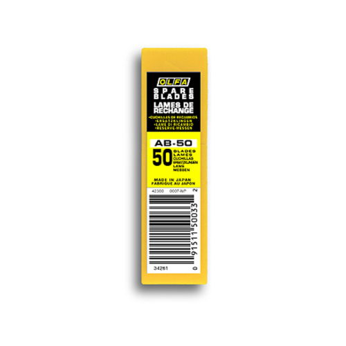 OLFA AB-50 Standart Dar Maket Bıçağı Yedeği (50 li) - 2