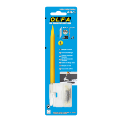 OLFA AK-5 Kretuar Tasarım Bıçağı (30 Adet Yedek Bıçaklı) - 4