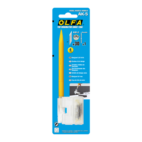 OLFA AK-5 Kretuar Tasarım Bıçağı (30 Adet Yedek Bıçaklı) - 4