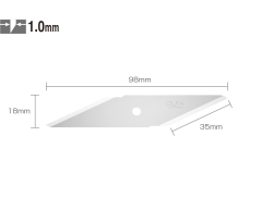 OLFA CKB-1 Çift Yönlü Maket Bıçağı Yedeği (2 li) 