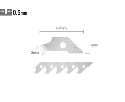 OLFA COB-1 Maket Bıçağı Yedeği (15 li) - 1