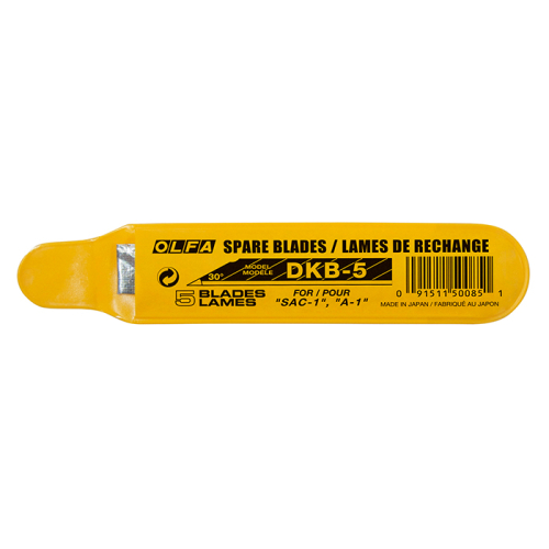 OLFA DKB-5 Dar 30 Derece Açılı Seri/SAC-1 Maket Bıçağı Yedeği (5 li) - 2