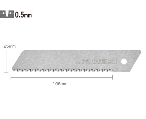 OLFA HSWB-1/1B Bıçak Yedeği 25mm - 1