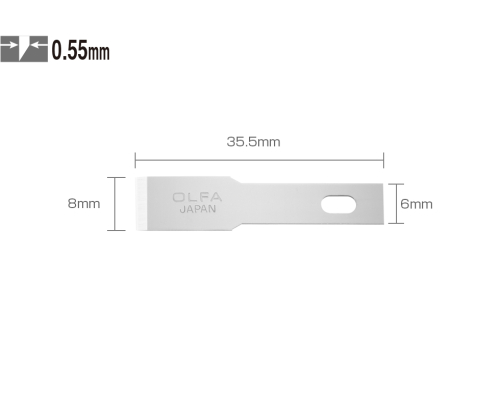 OLFA KB4-F/5 Maket Bıçağı Yedeği (5 li) - 1