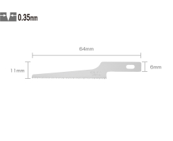 OLFA KB4-NS/3 Maket Bıçağı Yedeği (3 lü) 