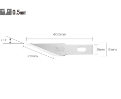 OLFA KB4-S/100 Maket Bıçağı Yedeği (100'lü Tüp)