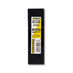 OLFA LBB-50 Extra Keskinleştirilmiş Excel Black Serisi Maket Bıçağı Yedeği (50 li) 