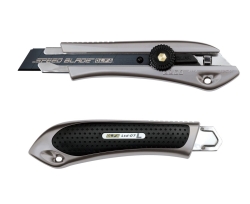 OLFA LTD-L-LFB Geniş Maket Bıçağı Vidalı Metalik Renk Sert Plastik Kaplama