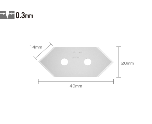 OLFA MCB-1 MAKET BIÇAĞI YEDEĞİ 5 Lİ TÜP - 1