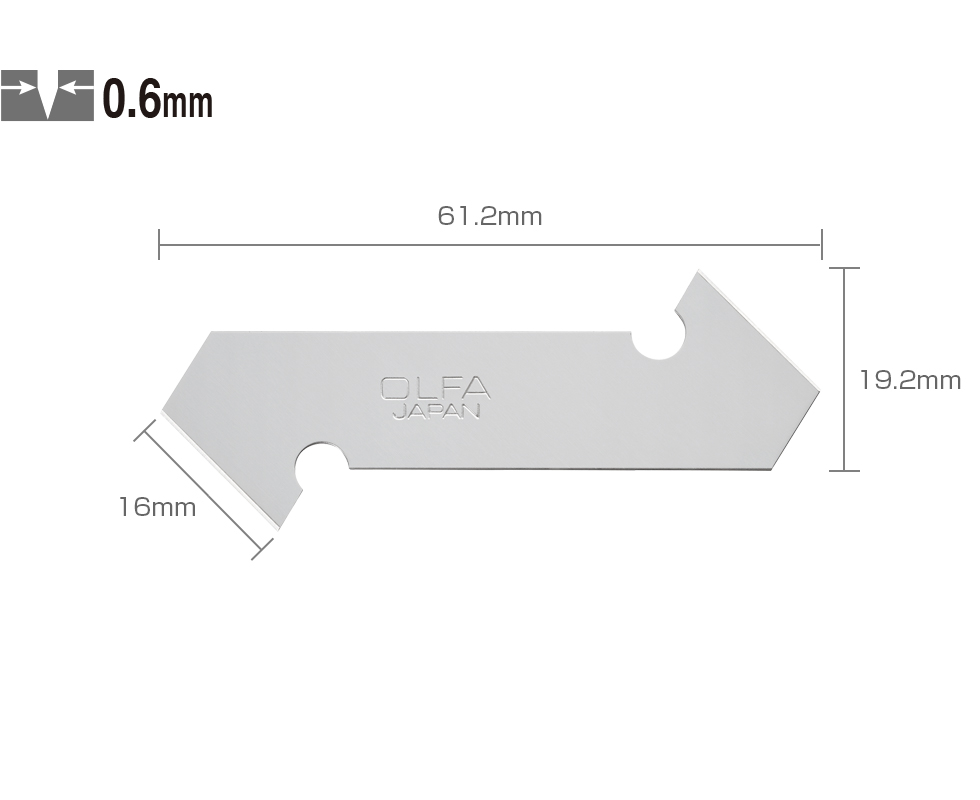 OLFA PB-800 Maket Bıçağı Yedeği (3lü)