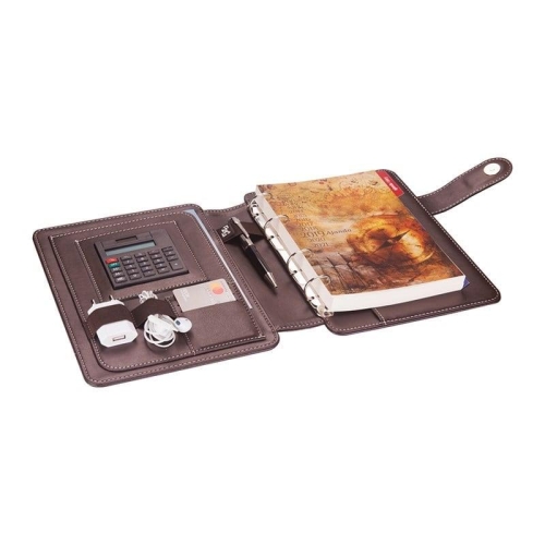 Organizer Ajanda Telefon Kılıflı 15x21 4 Delikli Tarihsiz Çizgili Blok 4 Halkalı Rainbow Vegan 20x26 cm - 1