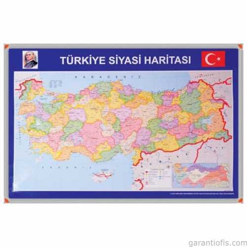 Panda PAN 401 Alüminyum Çerçeve Türkiye Siyasi Haritası (70x100 cm) - 1