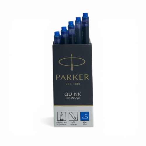 Parker Dolma Kalem Kartuşu Quink Yıkanabilir Mavi (25’li Paket) 1950383 - 2