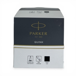 Parker Dolma Kalem Kartuşu Quink Yıkanabilir Siyah (100’lü Paket) 1950382 - 3