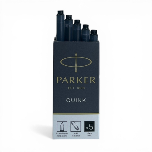 Parker Dolma Kalem Kartuşu Quink Yıkanabilir Siyah (25’li Paket) 1950382 - 2