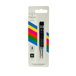 PARKER Jel Kalem Refill Plastik gövde 2'li Blister 1 Adet M uç Siyah