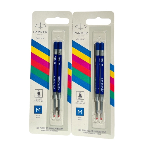 PARKER Jel Kalem Refill Plastik gövde 2'li Blister 2 Adet M uç Mavi - 1