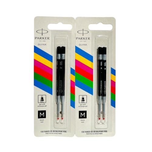 PARKER Jel Kalem Refill Plastik gövde 2'li Blister 2 Adet M uç Siyah - 1