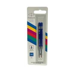 PARKER Jel Kalem Refill Plastik gövde, 2'li Blister M uç Mavi