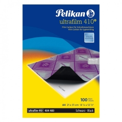 Pelikan 410 Karbon Kağıdı Ultrafilm Siyah Renk  (100 lü Paket)